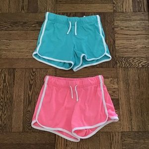 Pink and blue girl’s shorts